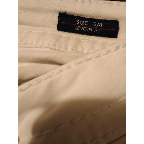 VIGOSS The Chelsea White Embellished Pockets Capri Jeans Women's Size‎ 3/4 - Picture 8 of 11